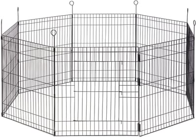 Beeztees Simi konijnenren - XL - knaagdierenren met Deur - 8 Panelen - Paneel 58x62 cm - Dia 155 cm