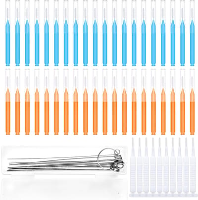 Dailygoods- Douchekop Reinigingsborstel Set 60 Stuks - Roestvrij Staal Ontstoppingsnaalden - Antivervuiling Borstels - Multi-Size - Badkamer Accessoires - Kunststof Materialen - Reiniger
