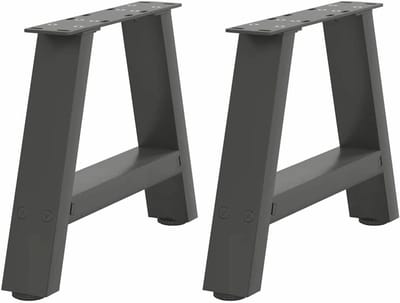 vidaXL Salontafelpoten 2 st A-vormig 40x(30-31) cm staal antraciet