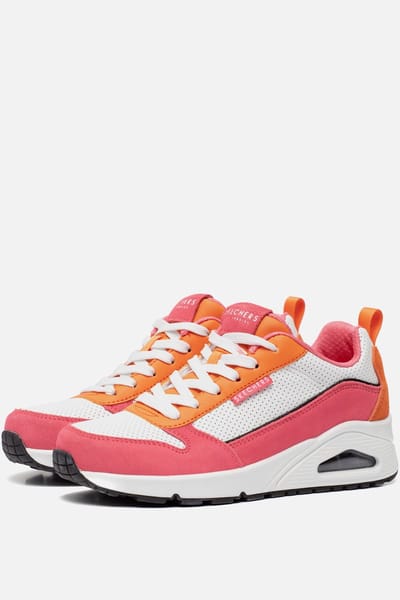 Skechers Uno - Two Much Fun Dames Sneakers - Roze
