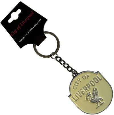 The Beatles - City Of Liverpool Emblem Sleutelhanger - Geel/Wit