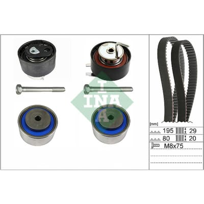 Schaeffler Ina Distributieriemset (riem + poelie) INA 530 0766 10
