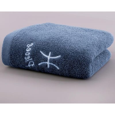 Serviette en coton épaissie Constellation broderie Couple adulte absorbant l'eau doux lavage du visage serviette en coton 35*75C±2