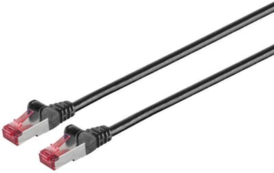 Patchkabel cat6A S/FTP PIMF Halogenfrei sw 15m