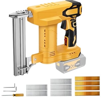Compatibel nagelpistool 20V voor houtbewerking met 500 spijkers en 500 nietjes - zonder accu