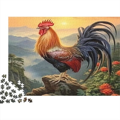Puzzel 1000 stukjes - Decoratief spel - Ontspanning thuis - Gerecycled materiaal - 38 x 26 cm - Zonsopgang