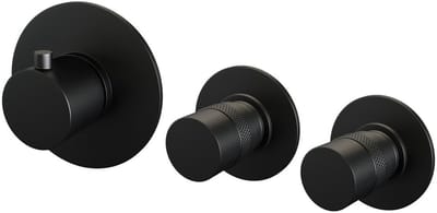 Brauer Black Edition - Inbouwthermostaat en - Inbouwthermostaat - In/afbouwdelen - Mat Zwart