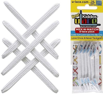 U-Lace Kiddos - Elastische Veters - Wit - Mix-N-Match Pack