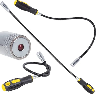 Flexibele Magnetische Pick Up Tool I Met Sterke Telescopische Magneet I Anti Slip Grip I Met Led Licht I 57 Cm I Buigbaar I Flexibel
