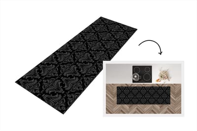 Keukenloper - Loper keuken - Patronen - Barok - Damast - 150x50 cm - Keukenloper vinyl
