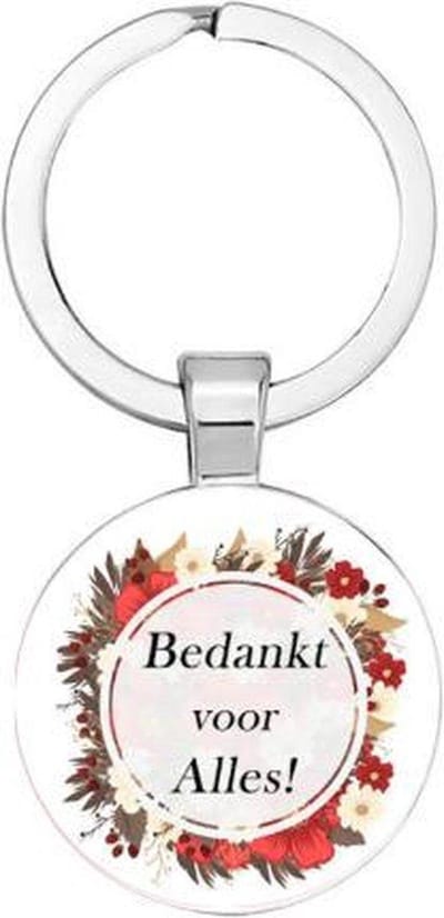 Akyol - Bedankt voor alles Sleutelhanger - Afscheid Bedank cadeau - Afscheidnemer - Leuk kado voor iemand die afscheid neemt - 2,5 x 2,5 CM