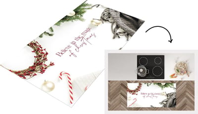 Keukenloper - Loper keuken - Winter - Quote - Kerst - Kerstballen - 120x60 cm - Keukenloper vinyl
