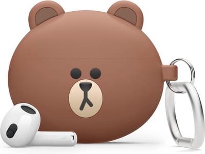 Schattig 3D Ontwerp Geval voor Airpods 3 - Siliconen Bescherming met Sleutelhanger