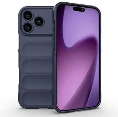 Coverup Hoesje - Geschikt voor iPhone 18 Pro / 17 Pro Hoesje - Coverup Hands-On Rugged Back Cover - Blauw