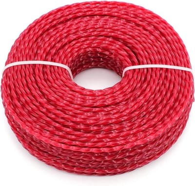 3,0 mm nylon grastrimmer lijn bosmaaier draad zware grastrimmer kern string voor overgroeid gras en onkruid (twist, 3 mm x 73 m)