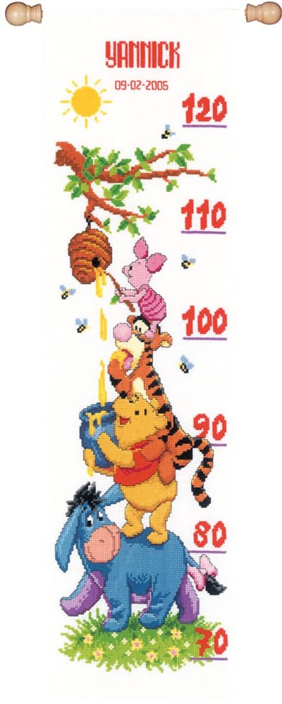 Telpakket kit Disney Winnie the Pooh en vrienden  - Vervaco - PN-0014848