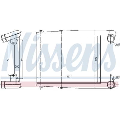 Intercooler NISSENS 97025
