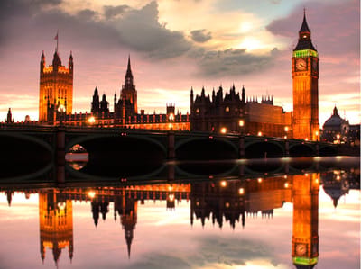Fotobehang - Big Ben in de avond, Londen.