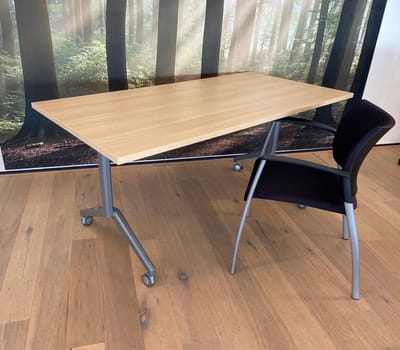Universele klaptafel Hyper breed 120CM diep 80CM bladkleur Robson Eiken framekleur Antraciet (Ral 7016)