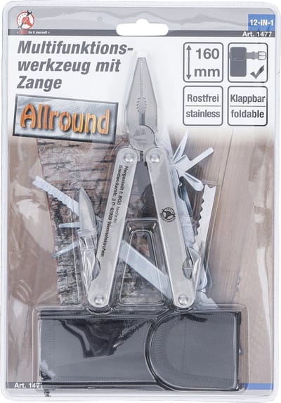 BGS Multitool met tang 12-IN-1 160 mm
