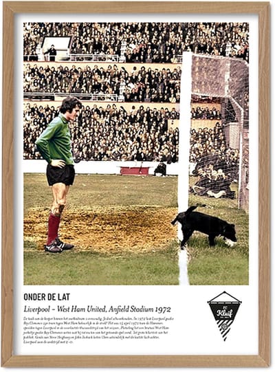 FC Kluif 'Onder de lat' poster - Voetbal poster - 70 x 50 cm