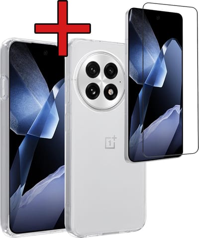 Hoesje - Met Screenprotector - Geschikt voor OnePlus 13 - Sterk & Shockproof - Telefoon Hoes - Back Cover - Siliconen Case - Telefoonhoes - Transparant