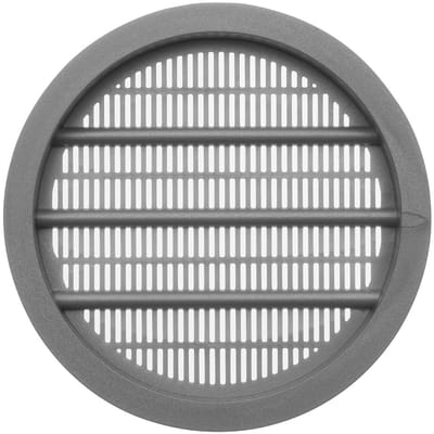 SOTECH ventilatierooster Ø 65 mm / inbouw-Ø: 55 mm / inbouwdiepte: 7 mm Ventilatieroos met sleuven voor inbouw met afdekrand Ventilatie binnen en buiten