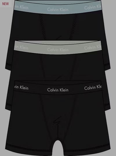 Calvin Klein - 3-Pack Cotton Stretch Boxershorts - Zwart/plume/misty - S