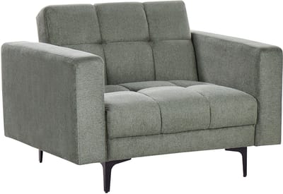 ALNES - Fauteuil - Donkergroen - Polyester