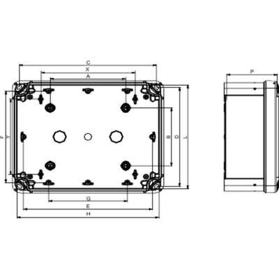 Schneider Electric PanelSeT TBS NSYTBS191610H Wandbehuizing 164 x 193 x 105 ABS Grijs-wit (RAL 7035) 1 stuk(s)