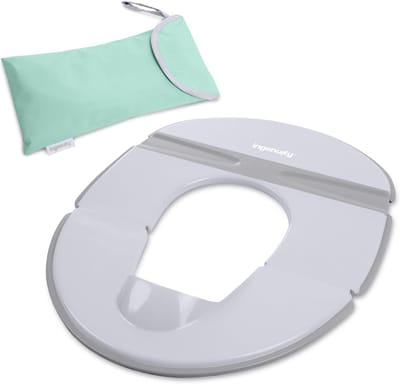 Vouwbare Reis Toiletpot - Compact, Antislip, met Spatbescherming en Waterdichte Tas, Geschikt voor Peuters vanaf 18 Maanden