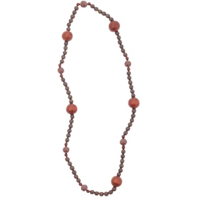 Behave – Ketting – Hout – Grote kralen – Minimalistisch – 88 cm
