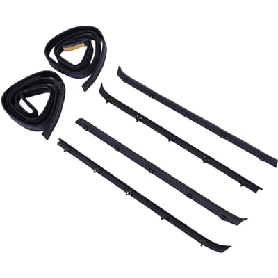 Kit Weerstrippen Voorportierraam 15569071 Tochtborstelstrip   Gleuf   Vervanging voor C1500 C2500 C3500 K1500  00 K3500 black