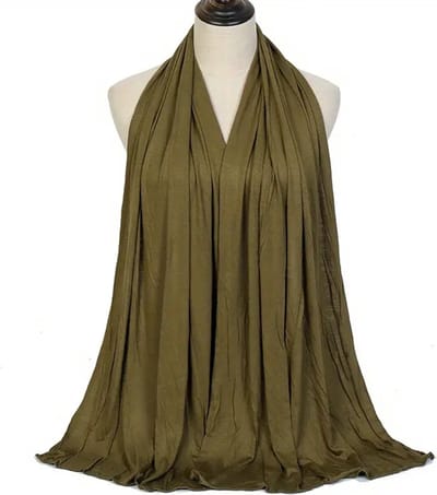 Bovista Hoofddoek - Hijab - Dames - Abaya - Sjaal - Islamitische Kleding - Moslim Kleding - Alhamdulillah - Legergroen