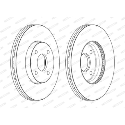 Remschijf FERODO DDF2548C