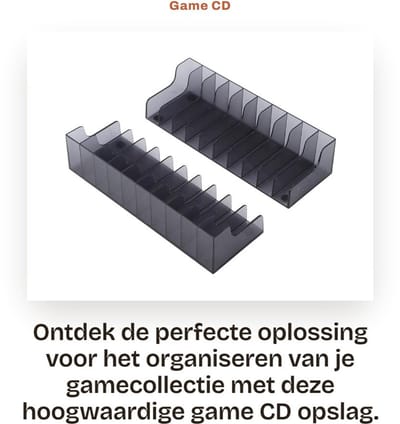Dailygoods- CD-Opslagstandaard Hoge Capaciteit - Speelkaartenbox - Corrosiebestendig - Duurzaam - Lichtgewicht - Professioneel Ontwerp - Gamecardhouder