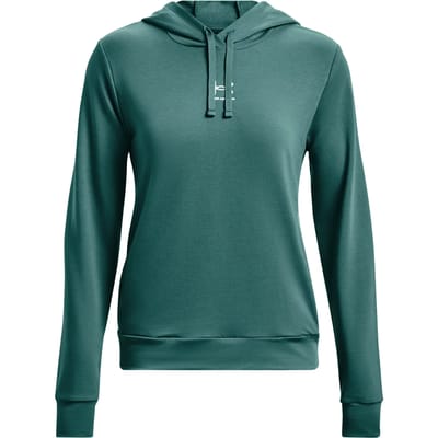 Under Armour Damen UA Rival Hoodie aus French Terry Coastal Teal-S (US SM)