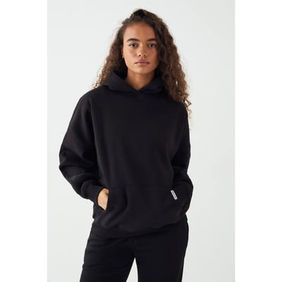 Dames DSGN Studio Oversized Over The Head Hoodie | Black | Maat: XS