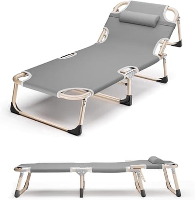 Opvouwbaar Bed - Zonder Montage - Extra Slaapplaats - Verstelbare Rugleuning - 190x75cm - Eff een