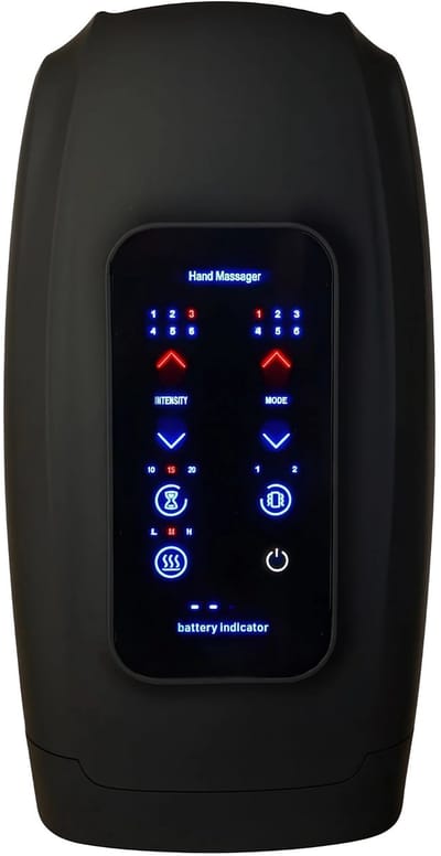 DreamGoods Handmassage Apparaat - 6 Modi voor Reuma/RSI/Artrose en Gewrichtspijn - Hand Massager met Wartme & Vibratie - Handreflexologie - Hand Massage Apparaat Draadloos - Verbetert Bloedsomloop