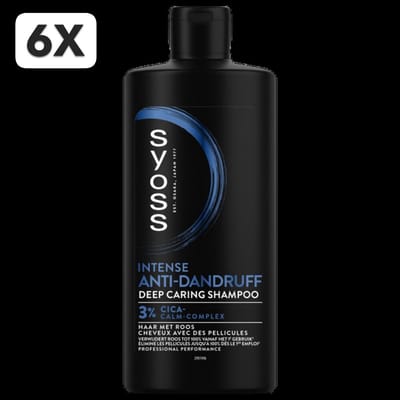 6 x Syoss Anti-Dandruff Shampoo - 440 ml