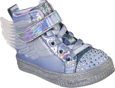 Skechers - maat 22 - Shuffle Lite Lil Sparkle Wing - Meisjes Sneakers - Paars