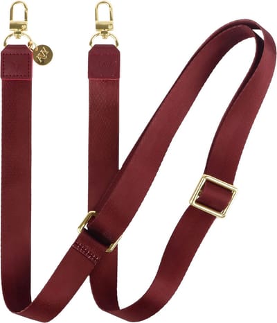 AVY Verstelbaar Crossbody Telefoonkoord | Burgundy | Lang Nylon Koord | Universeel voor alle Hoesjes | Geschikt voor iPhone, Samsung en meer | 130cm | Nylon Burgundy | Burgundy