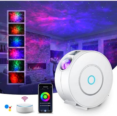 EXCITAT Star Projector - Galaxy Nachtlampje - Slimme bediening - Geschikt voor restaurants, bars, huizen, festivals en cafés - 5W