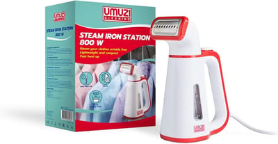 UMUZI CLEANING Kledingstomer - Afneembare kop - 1,9 Meter snoer - Wit/Rood