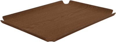 XLBoom Deck Tray 42x32cm Walnoot – Houten serveer- en display tray – Verkrijgbaar in Oak | Walnut | Black – Design dienblad met antislip & stapelbaar