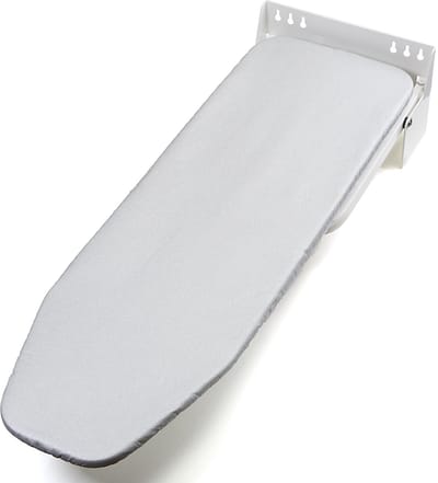 SOTECH Strijkplank Ironfold Premium voor wandmontage inkleppbar und om 180° zwenkbaar incl. Doek aluminium grau