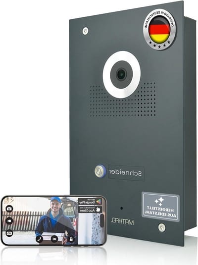 Video Intercom - Deurbel Camera - Huis Beveiliging - 170 Graden Groothoek - 24 x 15 x 45 cm - Antraciet