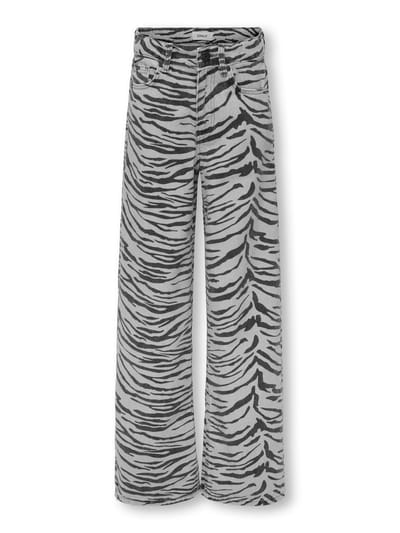 ONLY - KOGHOPE wide fit jeans - Zebra - Maat 152