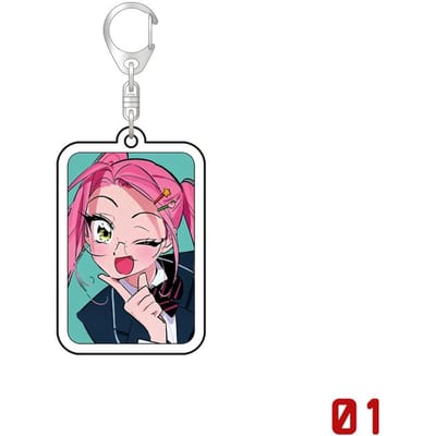 Porte-clés Acrylique Pour Anime Populaire Étranger Scène Chibis Accessoires Sac Luka Ivan Till Mizi Hyuna Sua Porte-clés Bijoux Cadeaux Fans pink